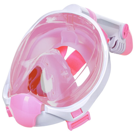 Maska do nurkowania dla dzieci pełnotwarzowa nie paruje - pink