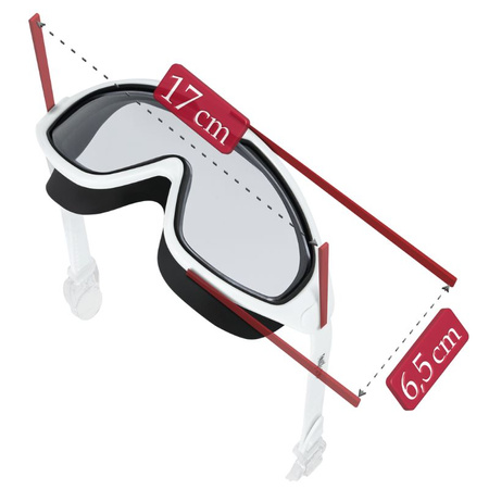 Okulary pływackie na basen gogle do pływania ANTI-FOG - white