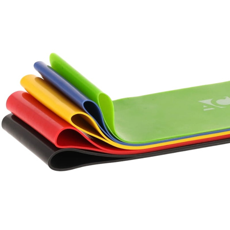 Zestaw 5 gum do ćwiczeń mini band lateksowe fitness + GRATIS