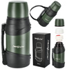 Termos turystyczny próżniowy duży 1300ml - green