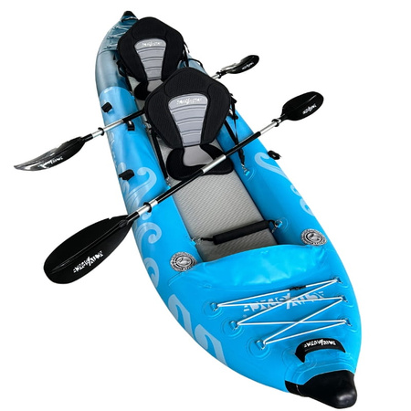 Kajak pompowany turystyczny 385cm - 2 osobowy 200 kg