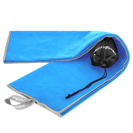 Ręcznik szybkoschnący z mikrofibry 180x90cm duży - blue