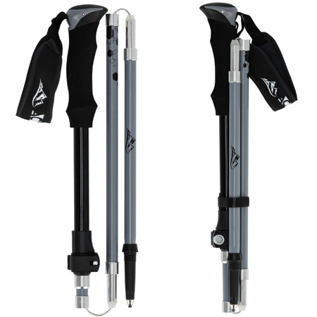 Kijki trekkingowe regulowane grey - Składane K06