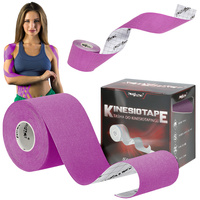 Taśma do tapingu kinezjologiczna tape premium - Violet