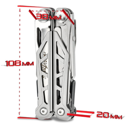 Multitool narzędzie wielofunkcyjne zestaw 14w1 + etui