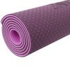 Mata TPE do ćwiczeń fitness jogi karimata - pink/violet - 0,6cm