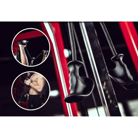 Sznur lina uchwyt do wyciągu atlasu na triceps - PREMIUM