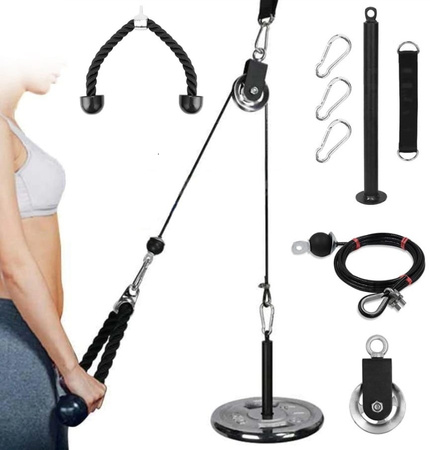 Uniwersalny wyciąg górny dolny - domowy zestaw do ćwiczeń