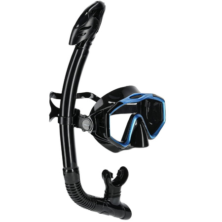 Maska i fajka do nurkowania zestaw do snorkelingu – blue - MF01
